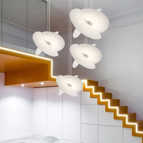Silk Fabric Chandelier Eye Protection LED Levante Pendant（WH-AP-607）