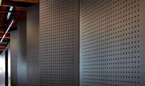 Decorative Formica Laminate Perforated Acoustic Panel MDF Wood Sound Absorbing Board