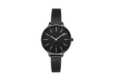 SS Small Ladies Wrist Watch , Milanese Bracelet Stainless Steel Back Quartz Watch