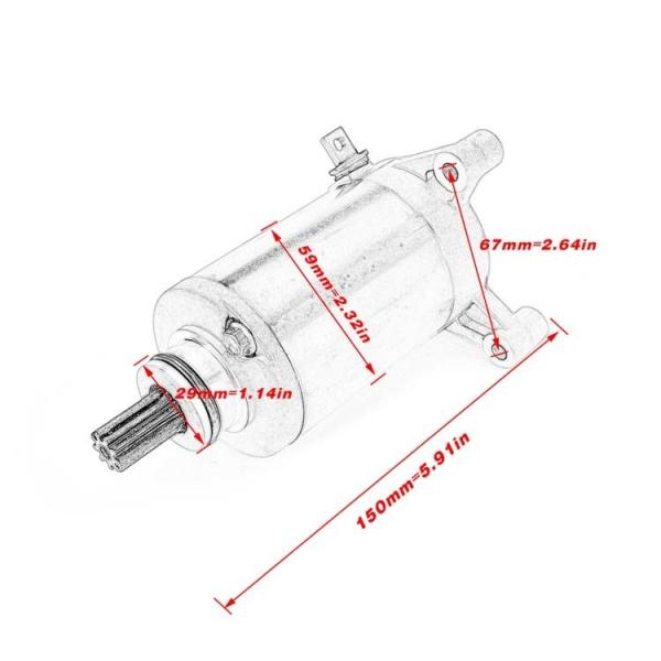 Sample Of Suzuki DR200 DR200S DR200SE Motorcycle Electric Starter Motor