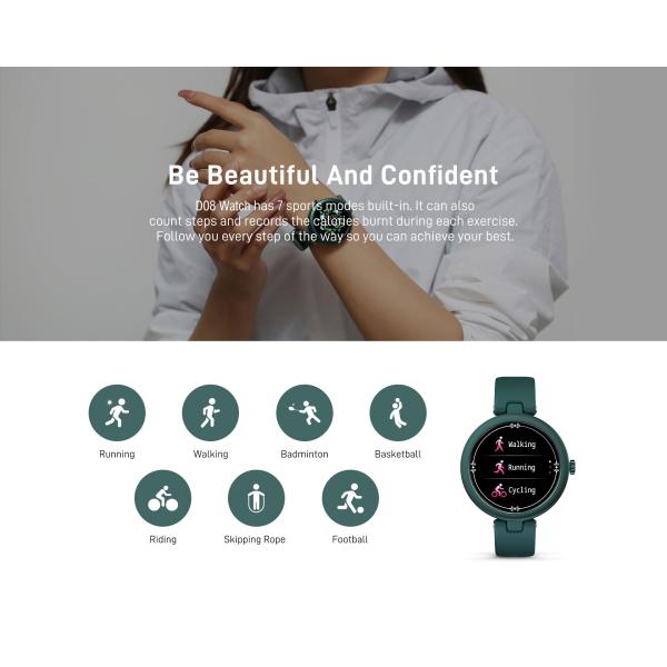 Дихательный тренинг Умный браслет для здоровья Мониторинг сна 240*240 пикселей