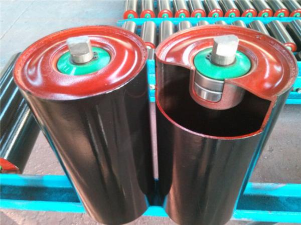 Heavy Duty High Precision Conveyor Steel Roller 50mm dia With Bearing