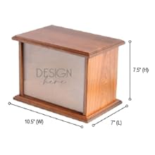 Wood Urn for Human Ashes, Wood Urns Professional Urn For Human Ashes Adults Burial Crematory Funeral Urn