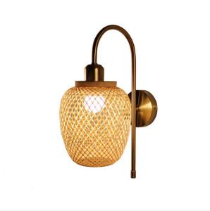 luxurious Bamboo woven wall lamp - Bamboo corridor lamp - Hanging Bamboo rattan