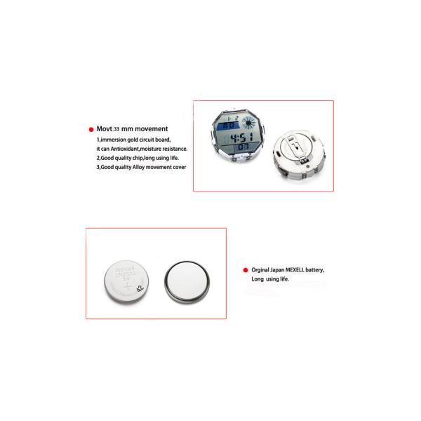 Sports Style Electronic Children'S Digital Watch 30M Water Resistant SS Back Cover