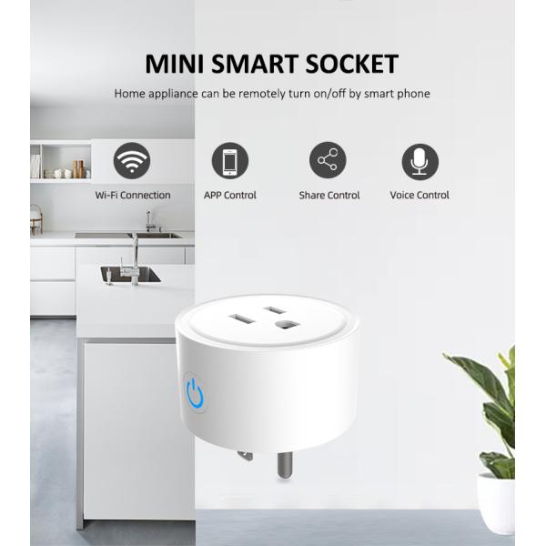 Штепсельная вилка Pin IFTTT Wifi Wifi 3 гнезда ЕС 1100W умная умная