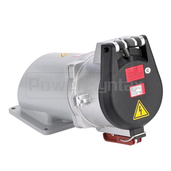 Numéro de la pièce industriel à angles fixé au mur à forte intensité résistant 75068 de prise de PowerSyntax 5P 250A IP67 400V