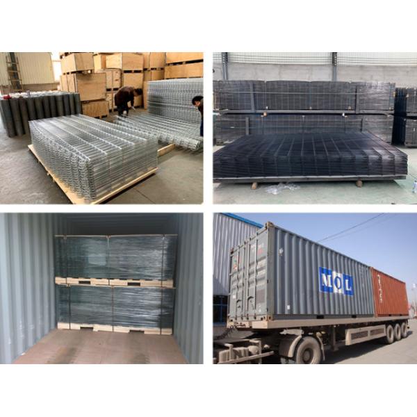 1.2m-3.0m Low Carbon Steel Pvc Coated Double Wire Fence For Public 1.8*2.5m