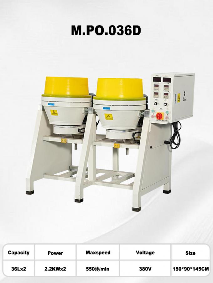 High-Capacity 36L Metal Polishing Tumbler with 2.2KW Power and 550 RPM for Jewelry Production