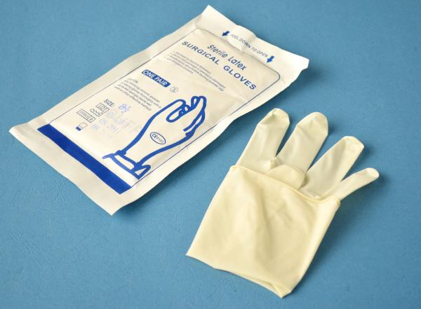 Surgical Powdered Disposable Latex Examination Gloves 2pcs Pair