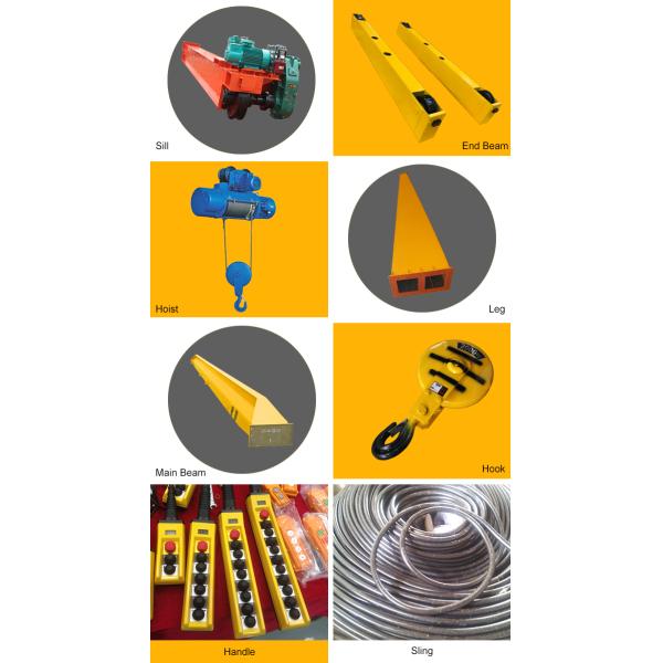 MH крана на козлах/подъема луча 32 тонн тип коробки одиночного с электрической лебедкой