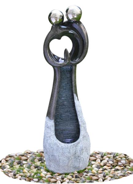 Contemporary Garden Fountains , Statue Water Fountains Custom Design Acceptable