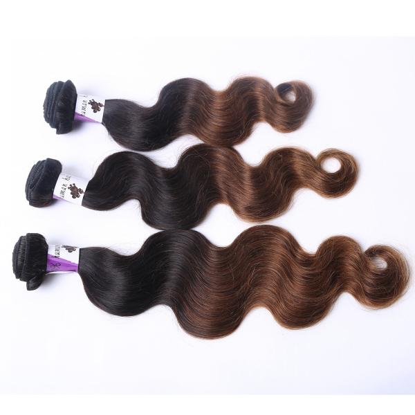 hair products 100% virgin unprocessed cheap root black ombre color human hair weft