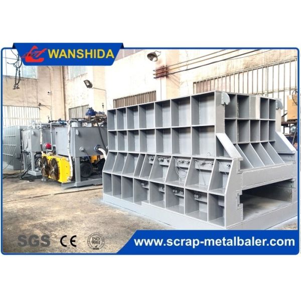 Container Scrap Shear Machine with 400 Ton Cutting Force, Compact Design, and Containerized Structure for Efficient Steel Recycling