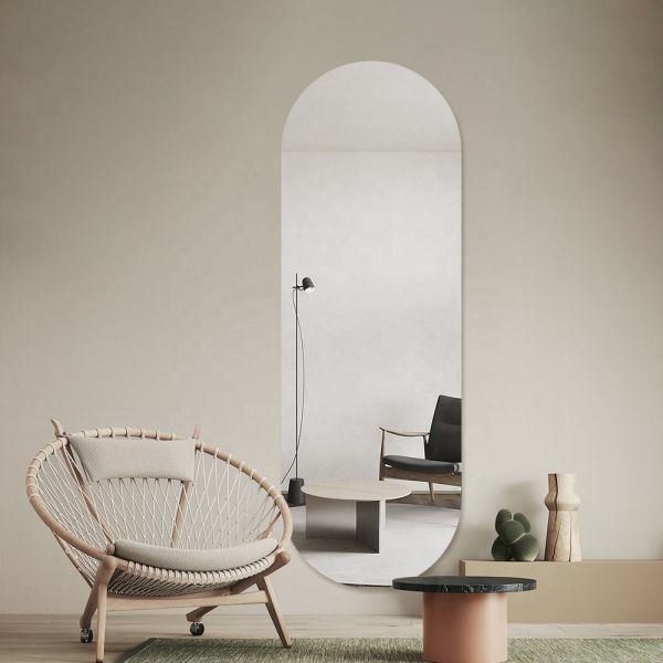 Eco Friendly LED Oval Bathroom Mirror , Frameless Smart Make Up Bathroom Mirrors