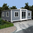 Expandable Container House with Q235B/Q345B Steel Frames, 15mm Fiber Cement Floor, and 15+ Year Lifespan