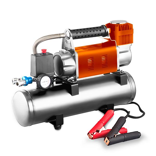 YANTU AM48 DC12V/24V 60MM Cylinder Air Compressor for Car Tires Max 160L/min 8L Tank
