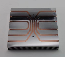 Медь Heatsink Burried трубы жары OEM изготовленная на заказ пускает теплоотвод по трубам радиатора Burried алюминиевый со для IGBT