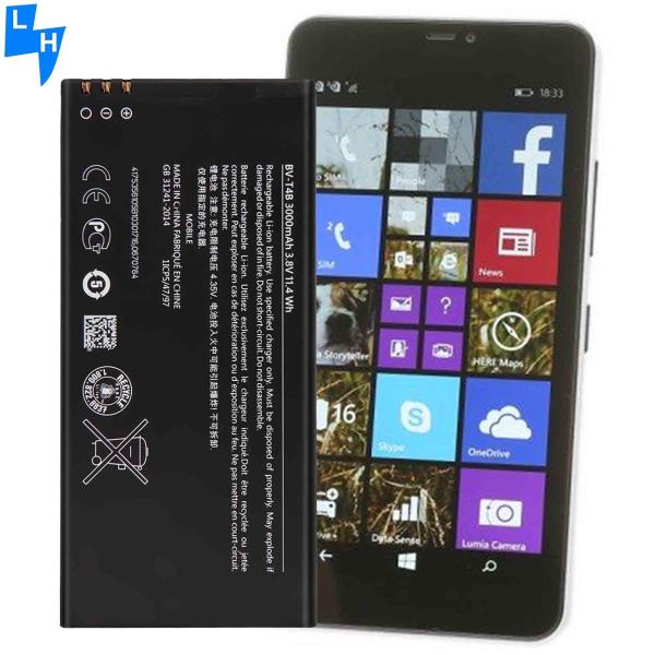 Double IC Protection 3000mAh BV-T4B Li-ion Battery for Lumia 640 XL Smartphone For Nokia