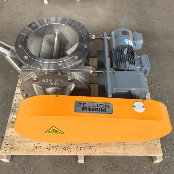 Valve rotative de transport pneumatique de particules en acier inoxydable