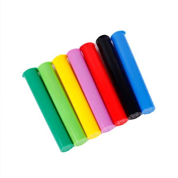 Custom Pop Top Plastic Pop Black Pop Tubes Squeeze Sides Tube Heat Transfer Printing Labeling Child Resistant Bottle Tubes