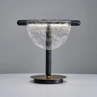 Sencilla lámpara de cristal de la casa del hotel nórdico personalidad de la mesa de la luz de la habitación de la lámpara de la mesa de arte