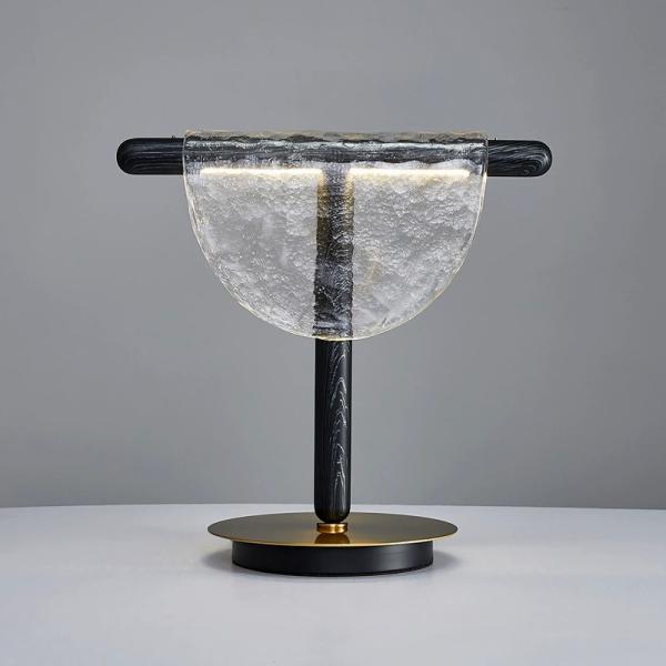 シンプル ノルディック ホテルハウス ガラスランプ パーソナリティテーブル ライト ベッドルーム アート テーブルランプ