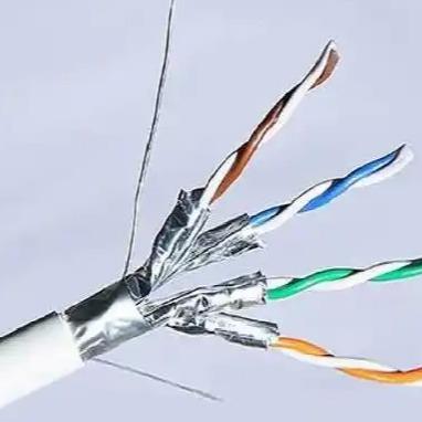 2000 MHz FFTP CAT8 Cable LSZH Jacket Copper Conductor For Stable Data Transmission