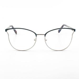 Classical Female Stainless Steel Metal Frame Cat Eye Glasses