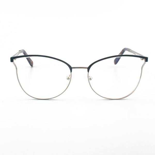 Classical Female Stainless Steel Metal Frame Cat Eye Glasses
