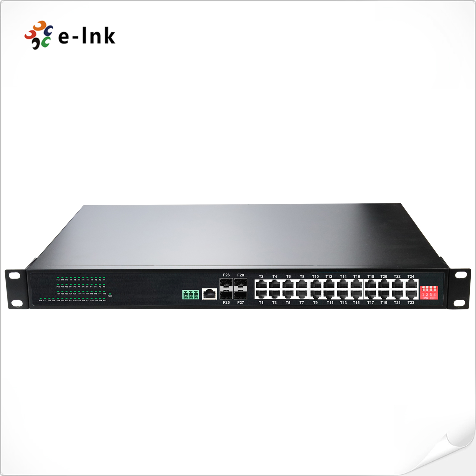 Промышленный L2+ Rackmount 24-порт 10/100/1000T 802.3at PoE + 4-порт 1000X SFP Управляемый Ethernet-свич