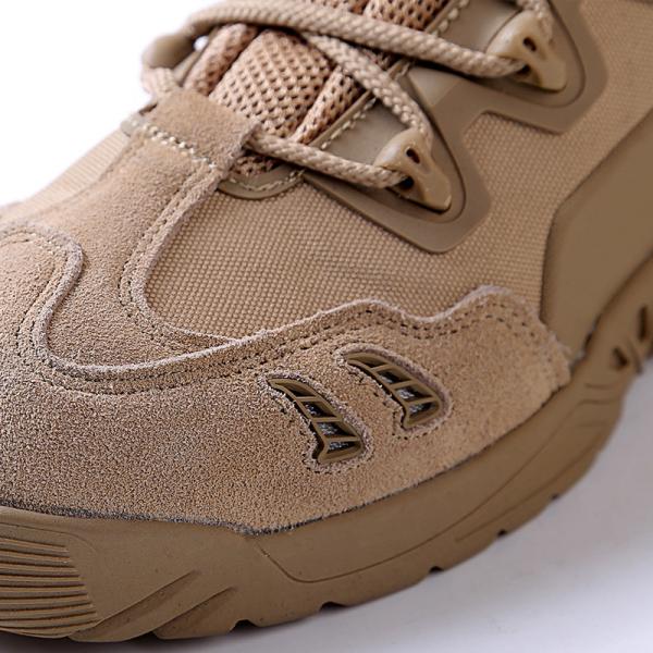 Bottes militaires en cuir de vache pour hommes et femmes