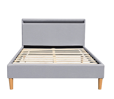 Stanlake Grey Light Up Bed Frame con el cabecero el 140x200cm el 160x200cm el 180x200cm