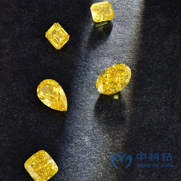 Radiant Shape HPHT Lab Grown Yellow Diamond 1.3ct-1.7ct IGI Certified