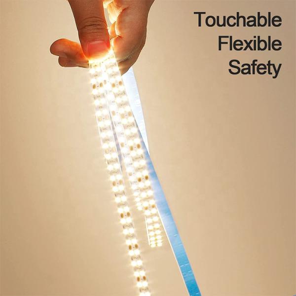 Жилая светодиодная световая лента DC12V 24V SMD2835 Электропластинка PCB 120Ds 8mm Ra 80 6500K