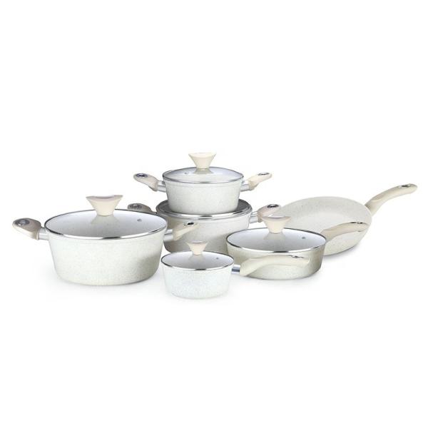 Hot Sale 11 Pieces Restaurant Soup Pot Aluminum Cookware Stock Pots Cooking Ware Set Aluminum Cooking Pot Set