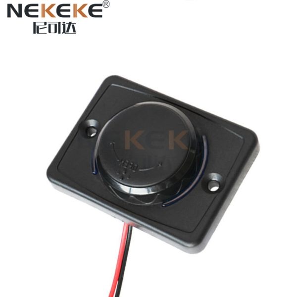 Waterproof 12V-24V Marine Power Socket Dual USB Fast Charger with LED for Cars and Boats