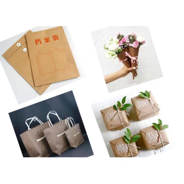 Brown Packaging Kraft paper High Abrasion Resistance As Packing Flower Material