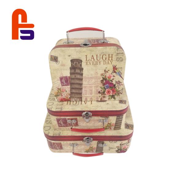 High Durability Cardboard Suitcase Box Recyclable Materials Without Pollution