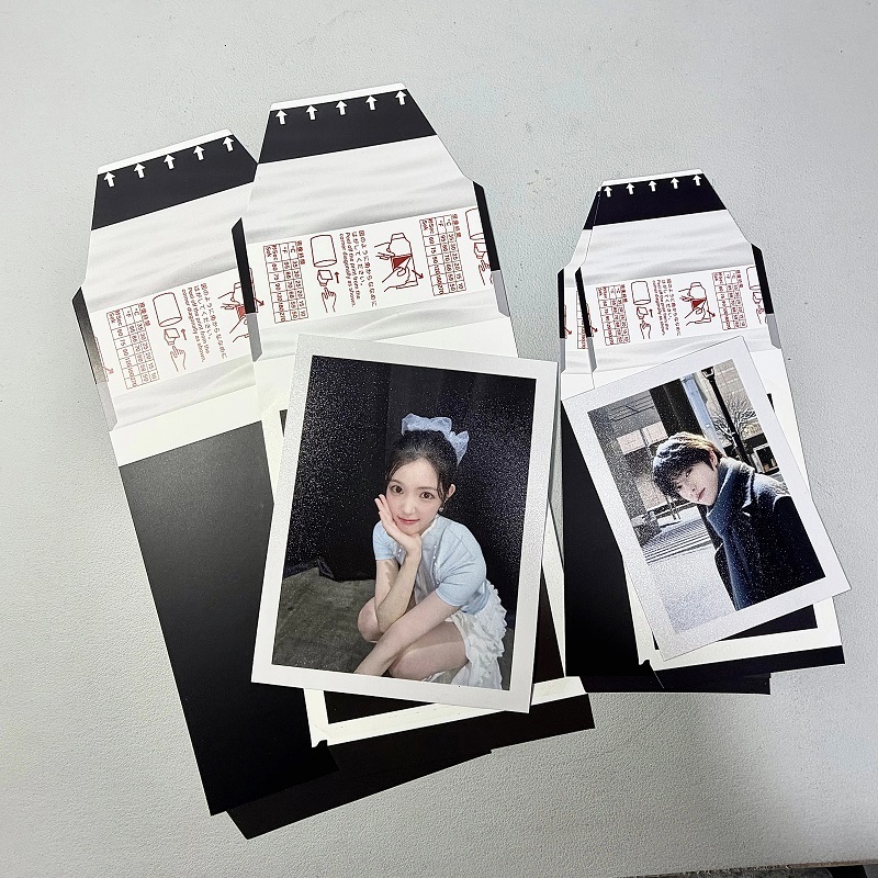 Tear-Away Polaroid-Style Photo Cards With Custom Graphic Printing