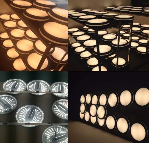 Emergency Outdoor LED Ceiling Light , Car Park Professional Thin LED Panel Lamp