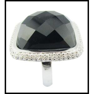 925 Стерлинговые серебряные кольца с черным агатом драгоценные камни серебряные драгоценные камни кольца стерлинговые серебряные кольца любви