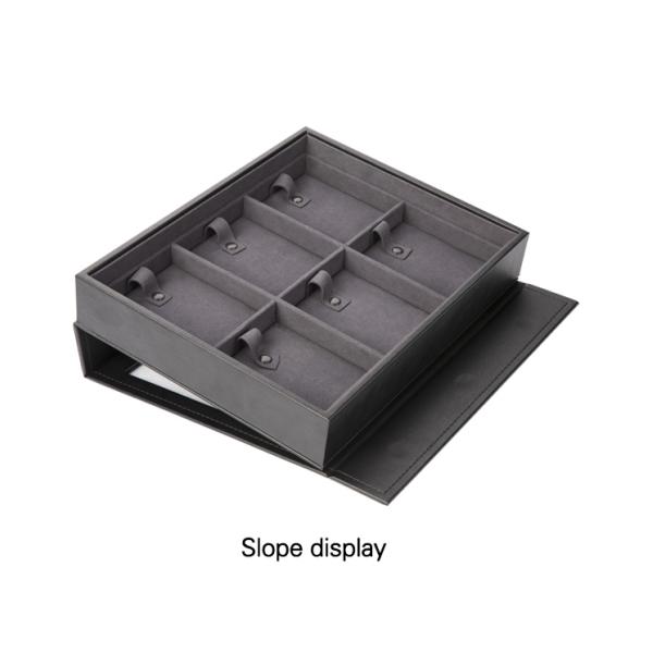 См. коробка дисплея ювелирных изделий ящика подноса товаров чернит цвет легкий к Дурабле хранения