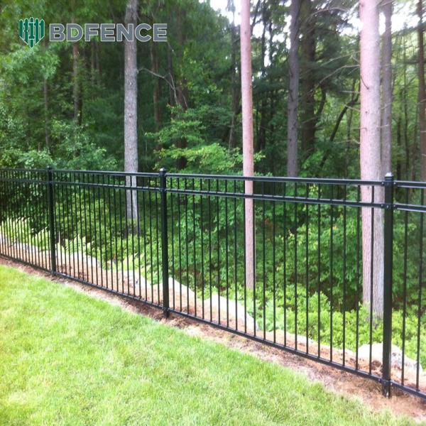 Matte Tubular Steel Fence Modern Look