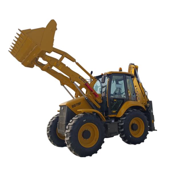 SDLG Lingong Digger Wheel Loader B879f Backhoe Loaders With 1.2m³ Loading Bucket 0.2m³ Digging Bucket