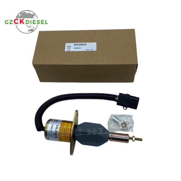 12V Fuel Stop Solenoid Valve 3930233 3923680 SA-4335-12 for Engine 6BT 5.9L 6CT 8.3L