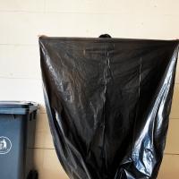 5-50 mic Espessura Beige transparente y pesado plástico industrial embalaje de basura limpieza de bolsas