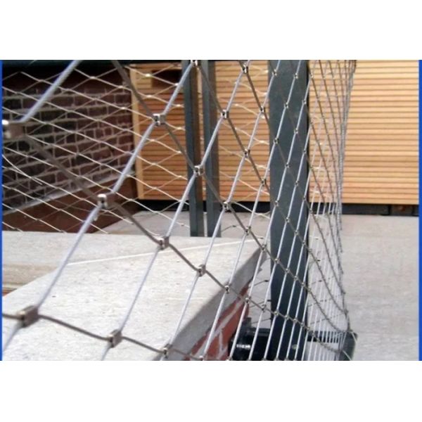 OEM Bridge Fencing Upgrade Reliable Metal Rope Mesh For Long term Outdoor Service