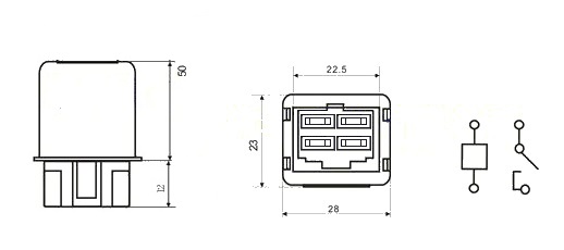реле RY186 RY235 056700-6480 вентилятора кондиционера 056700-7141 94847865 90987-02007 056700-7030 82501-AA210/515580-40162