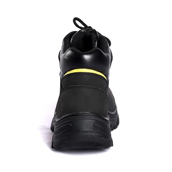 Anti Static Genuine Leather Work Anti Puncture Anti Smashing Boots Steel Toe Steel Plate Safety Shoes